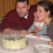 Brez mene nebi mamica in stric Andrej svečk upihnila na tortici - sm mogu kar fiino pihat 