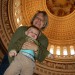 Z mamico v centru Capitola, ameriškega parlamenta.