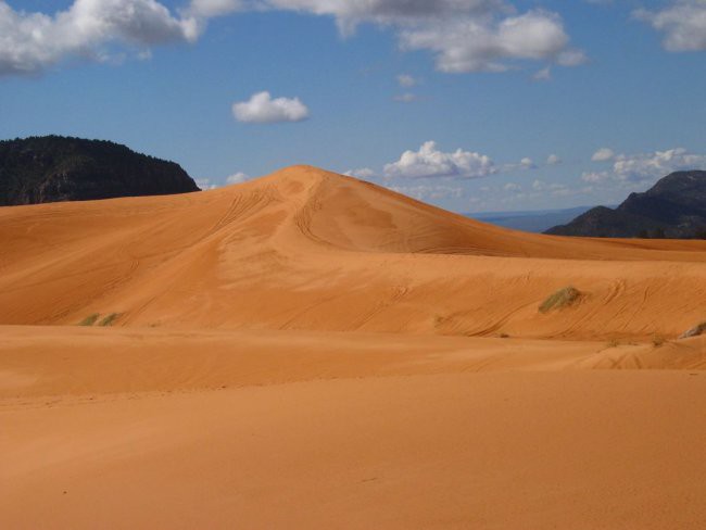 Pink sand dunes