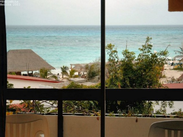 Playa del Carmen, pogled iz hotelske sobe