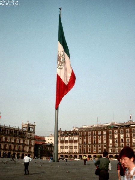 Glavni trg (Zocalo) v Ciudad de Mexico (Mexico City)