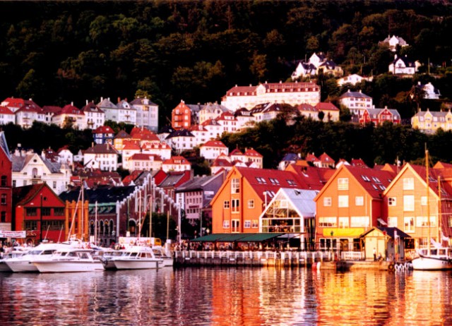 Sončni zahod - Bergen