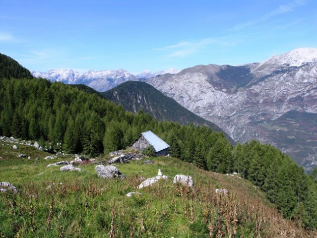 Ostanki planšarije pod črnim vrhom