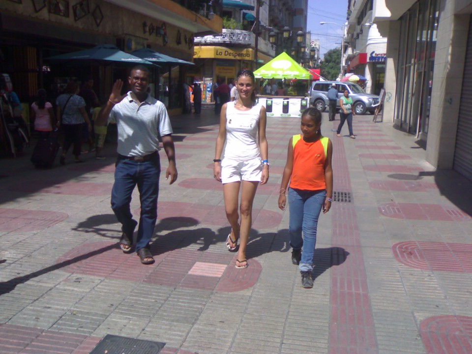 Nelson, Deja and Michele - Santo Domingo center