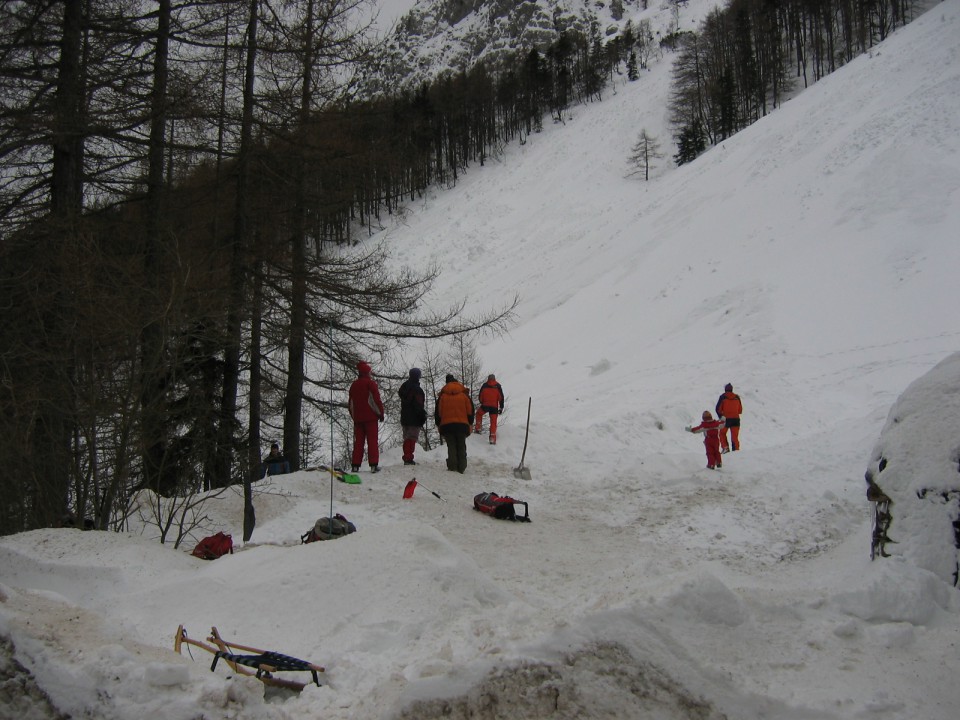 Lavina-Zelenica 20.12.2008 - foto povečava