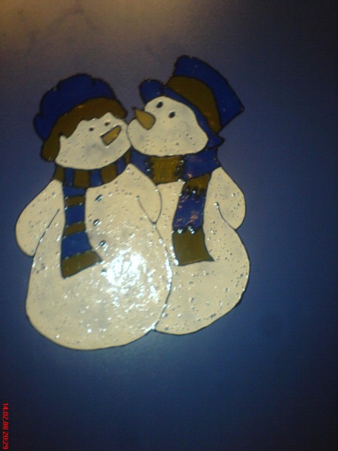 MOJE DVA snežaka :)