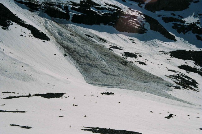 Wedgemount glacier 2005 - foto povečava