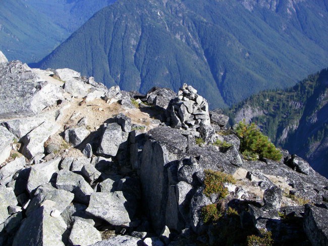 Summit cairn Mt. Macdonald