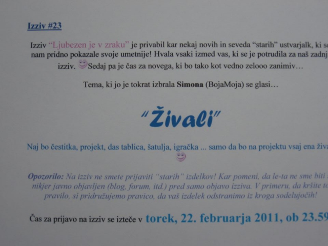 CRAFT-alnica - 1.slovenski blog izziv - foto