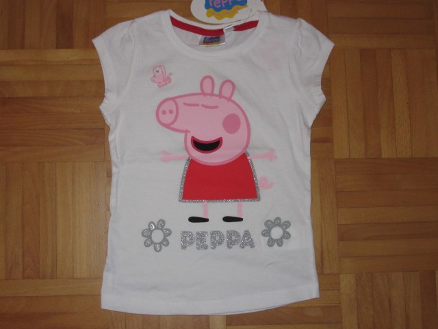 Nova majica Pujsa Pepa Peppa pig  4-5 let, št. 108 104-110, 5 eur