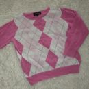 Roza karo dekliški pulover 110-116, 3 eur