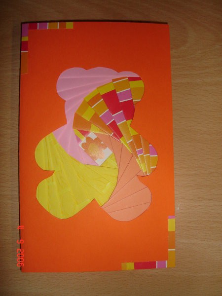 Iris folding medvedek
