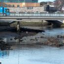 Dirty Liffey and Frank Sherwin bridge