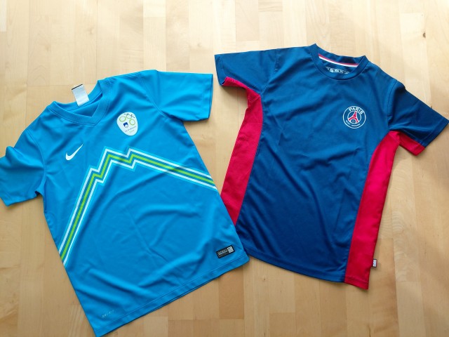 152-158 komplet športnih majic NZS in PSG. 3€ komplet.