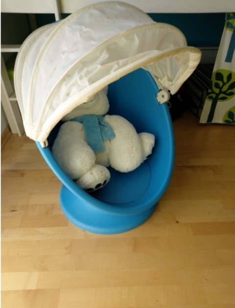Otroška postelja s toboganom, z Ikea dodatki - foto