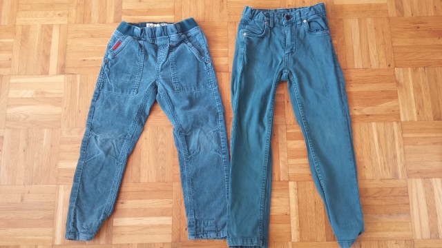Leve okaidi žametne 114, desne cool club 116 jeans