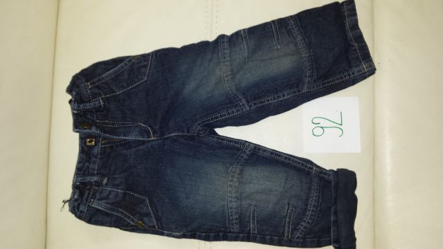 Podložene jeans hlače 92 3€