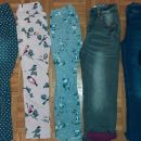 Komplet žametnih in podloženih jeans hlač št. 110-116
