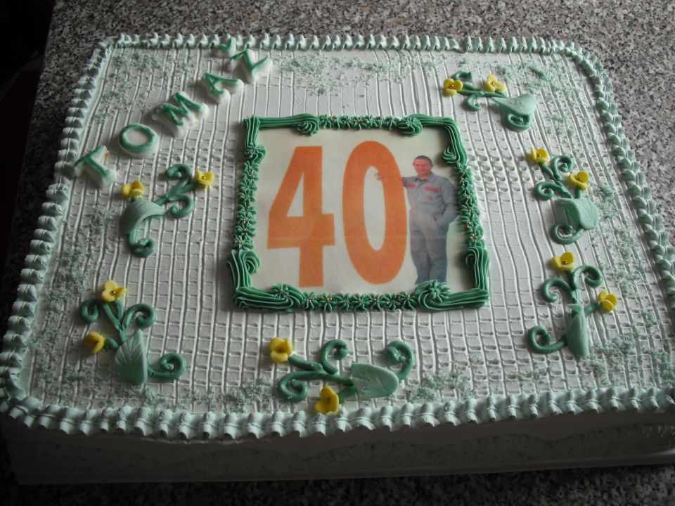 torta za 40 let