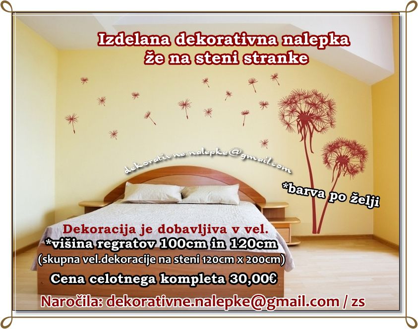 Dekorativne stenske nalepke - foto povečava