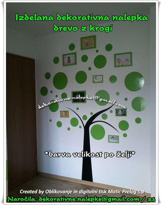 Dekorativne stenske nalepke - foto povečava
