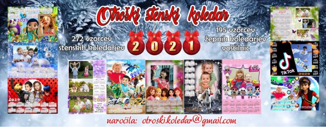 Otroški stenski koledarji 2021 - foto