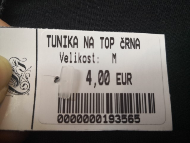 193565 TUNIKA NA TOP ŠT. M - 4 EUR
