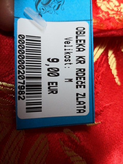 207982 obleka št. m - 9 eur