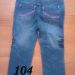 jeans hlače  št. 104 4 eur