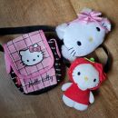 hello kitty 5€ komplet (bela torbica+rdeča kitty)