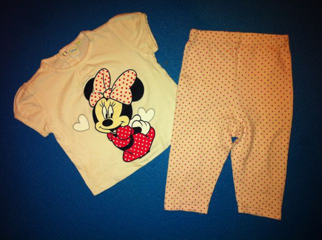 Kompletek minnie mouse v št. 80