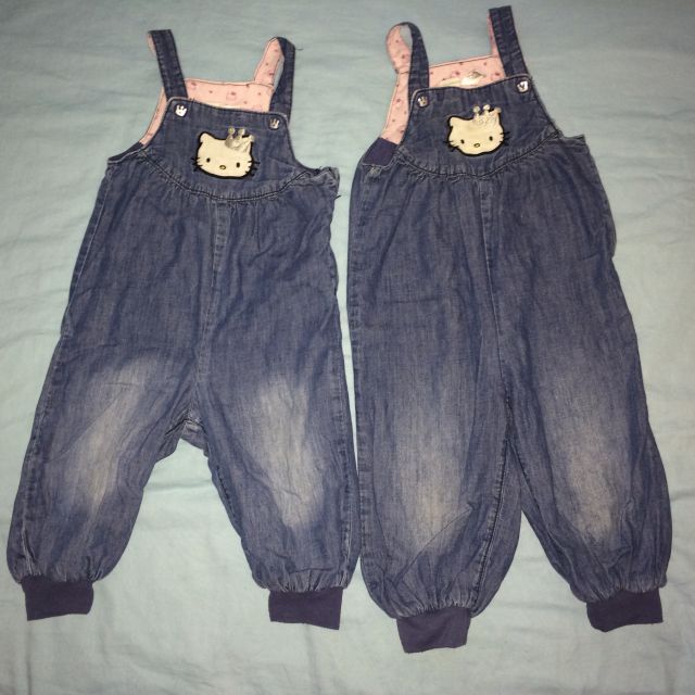 80 in 86 HM Hello Kitty hlače na naramnice