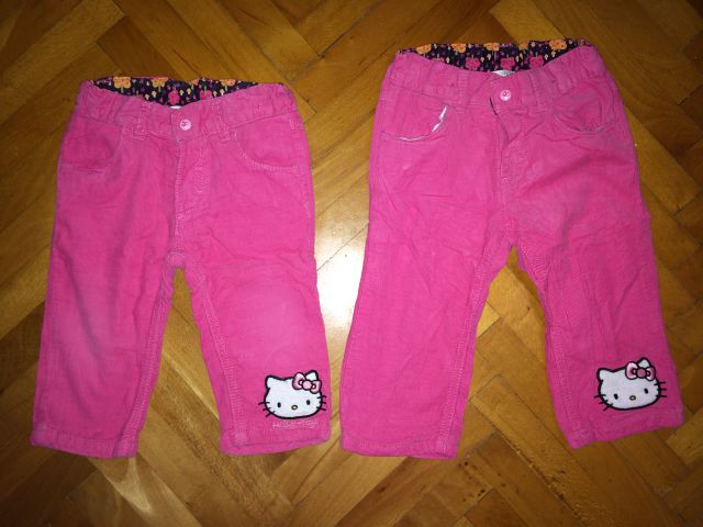 H&M Hello Kitty hlače 80 in 86