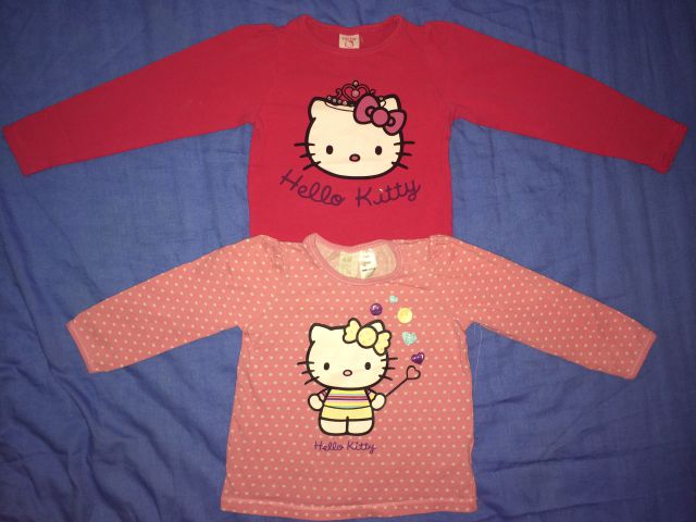 Hello Kitty majčki 80 in 86/92 (rez - spodnja potrjeno)