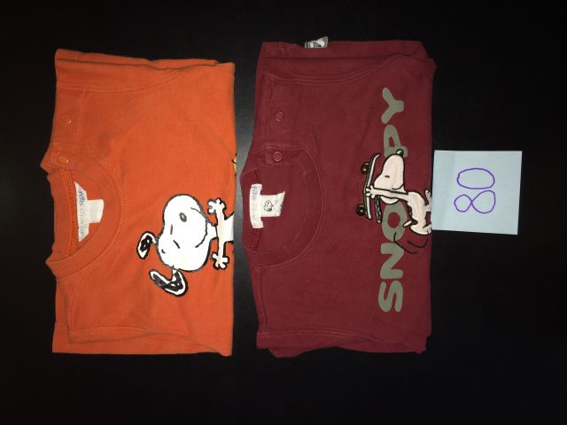 2x H&M Snoopy majčka v 80