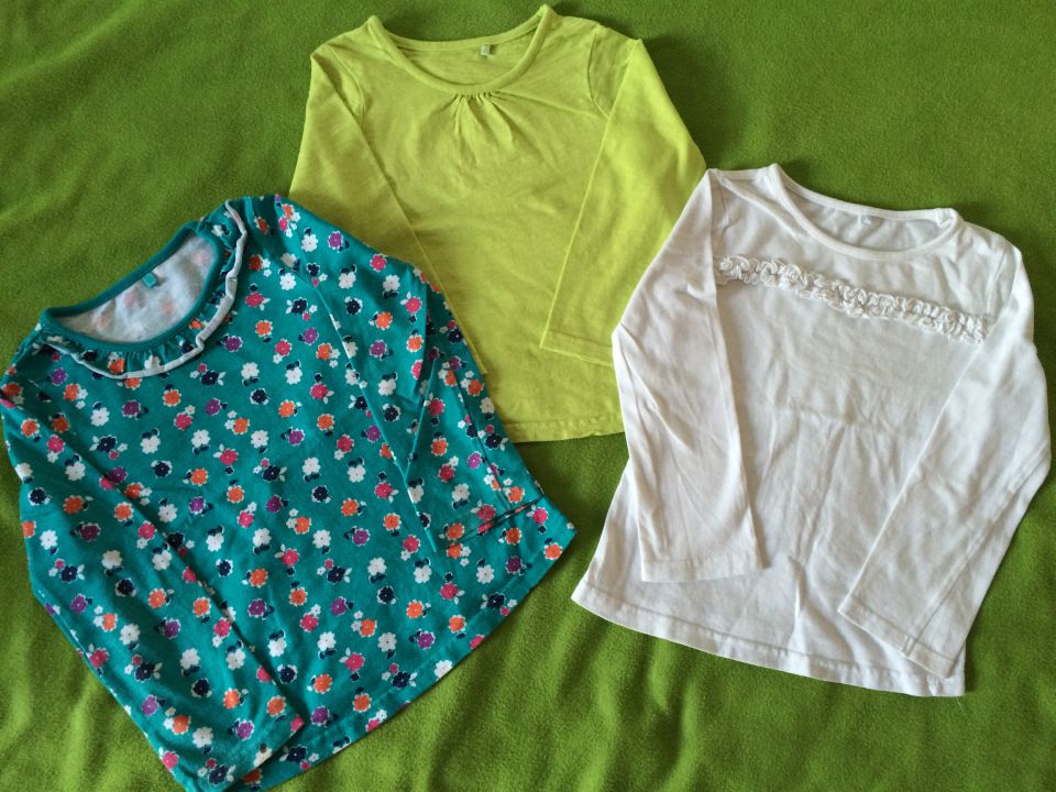 3x George majčki dolg rokav 2-3 let