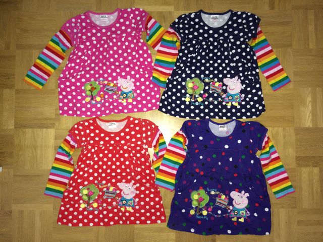 4x Pujsa peppa oblekice v 3-4