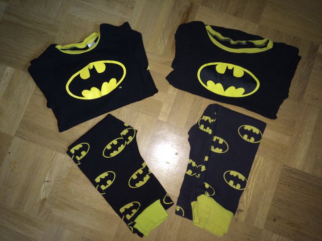 2x hm batman pizama v 98/104