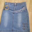 Dekliško jeans krilo!  140 št.  3 eur