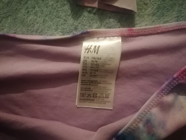 158/164 H&M dvodelne kopalke, 6 € - foto