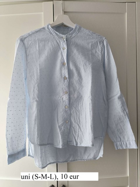 Svetlo modra srajčka, uni (S-M-L), 10 eur - foto