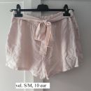 svetlo roza kratke hlače, vel. S-M, 10 eur