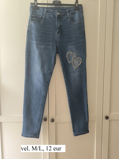 Kavbojke, vel. M/L, 12 eur - foto