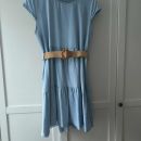 jeans obleka s pasom, vel. S/M, 12 eur