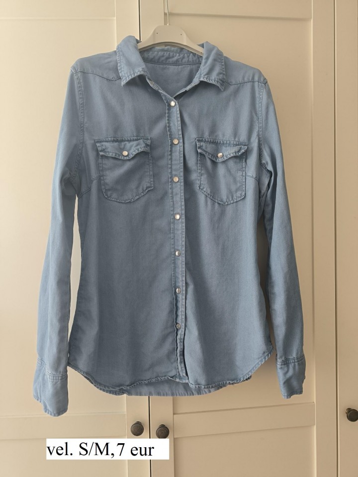 Jeans srajčka, vel. S/M, 7 eur - foto povečava