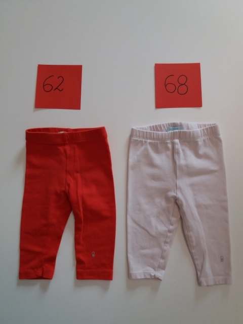 2x obaibi hlače-pajkice št: 62 in 68 cena: 7€
