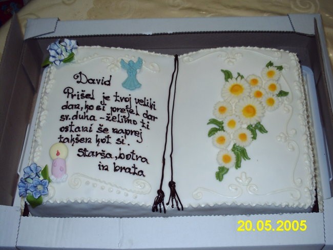 Sv. birma
20.5.2006
Davidova torta.