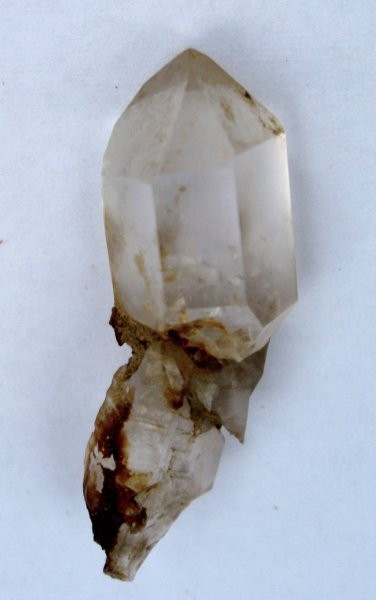 Haloze, lokacija Dobrinja - žezlasti kremenov kristal -  2 x 0,5 cm - 2.8.2008
