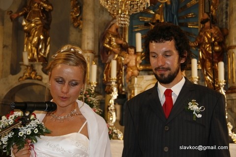 Poroka Marjeta in Andrej 15.8.09 - foto