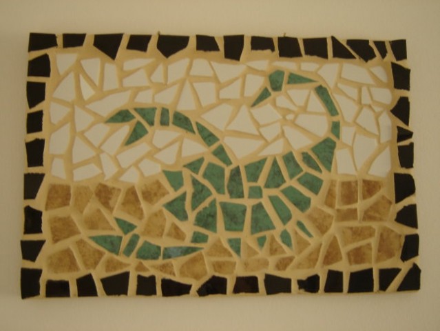 Mozaik,ki mi ga je naredil sin za RD.